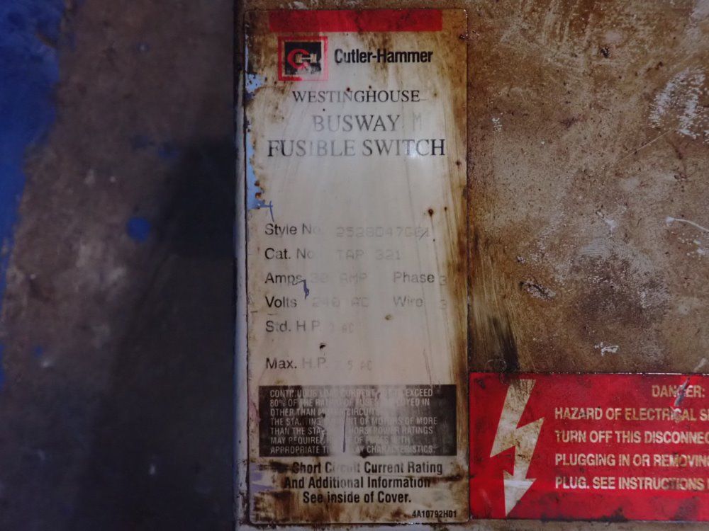 Westinghouse 30 Amp/240 Volt Bus Plug - Tap 321