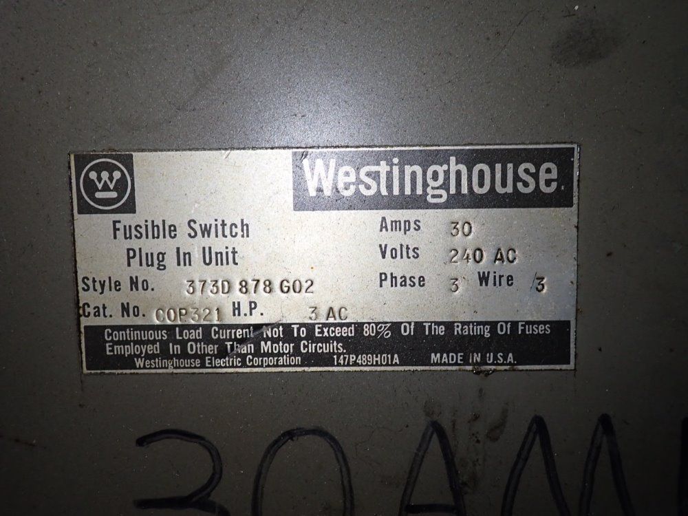 Westinghouse Bus Plug