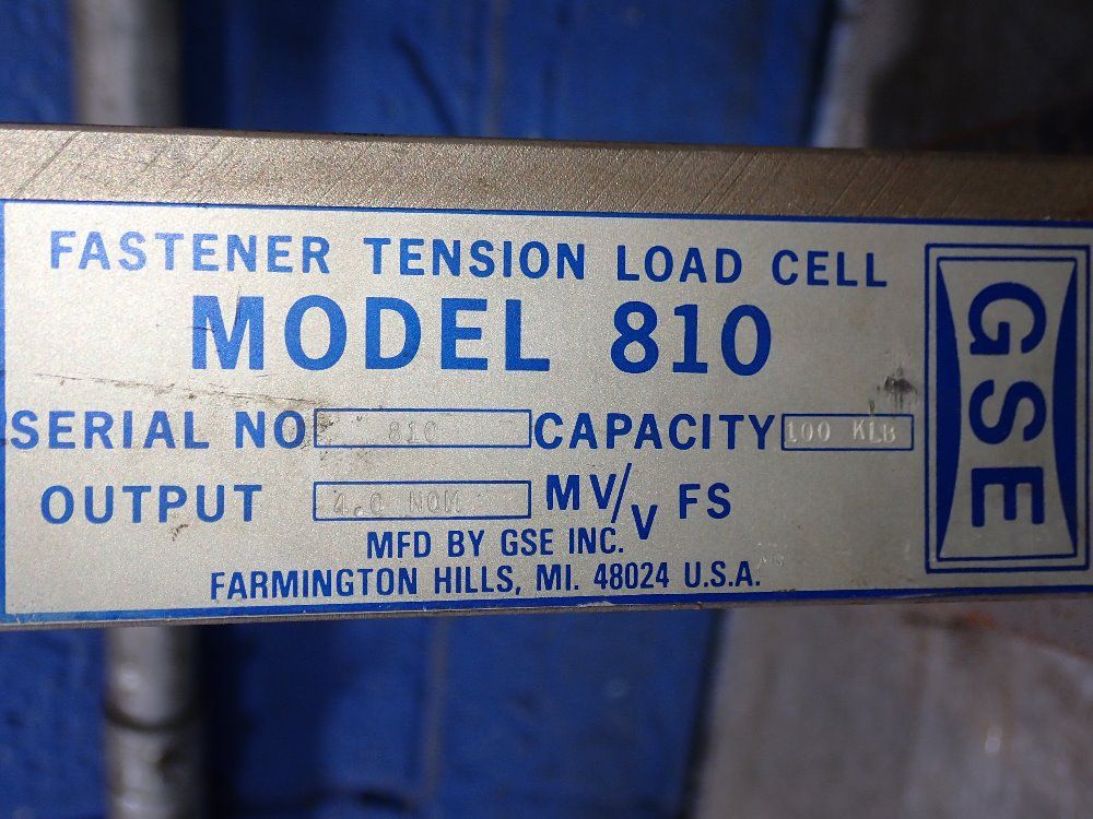 Gse Fastener Tension Load Center