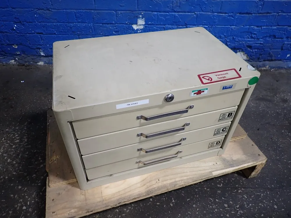 TOOL CABINET W/PIN GAUGES