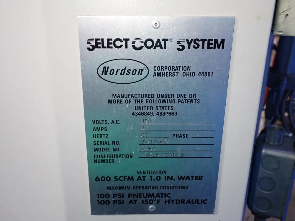 Nordson Seal Coating Machine - Select Coat System