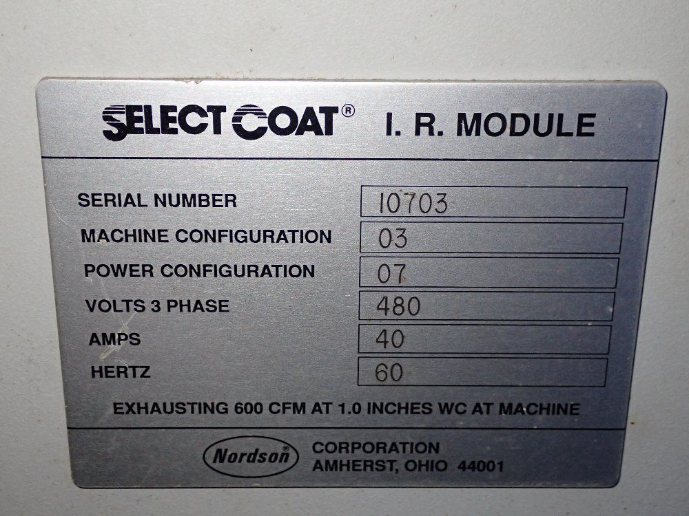 Nordson Seal Coating Machine - Select Coat System