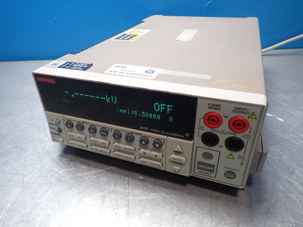 SOURCEMETER (POWERS ON NO OTHER TESTS)