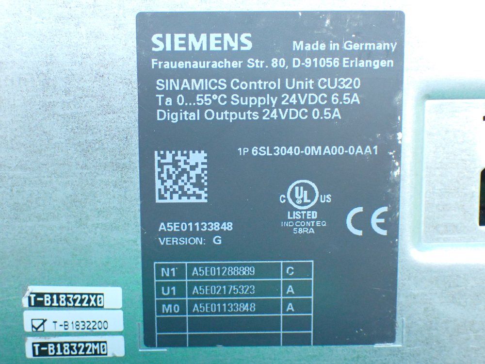 Siemens Sinamics Control Unit - 6sl3040-0ma00-0aa1