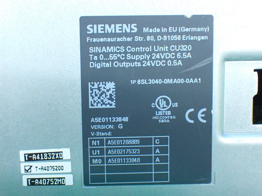 Siemens Sinamics Control Device - 6sl3040-0ma00-0aa1