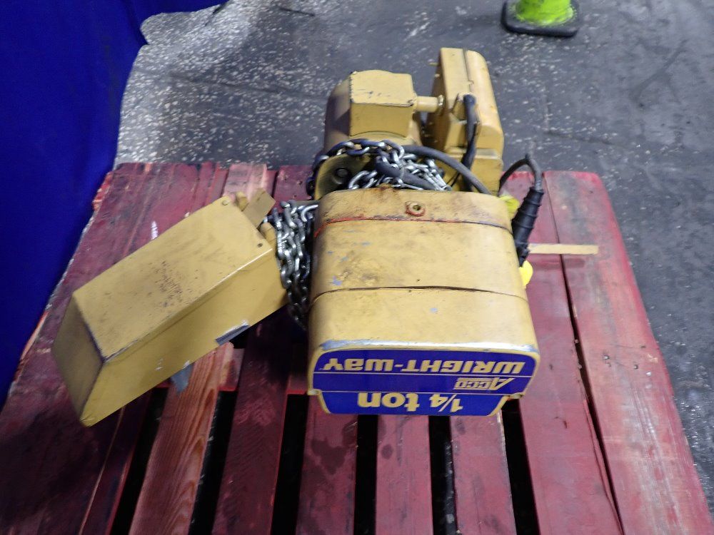 Acco 1/4 Ton Electric Chain Hoist - Wright-way