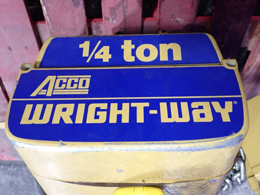 Acco 1/4 Ton Electric Chain Hoist - Wright-way