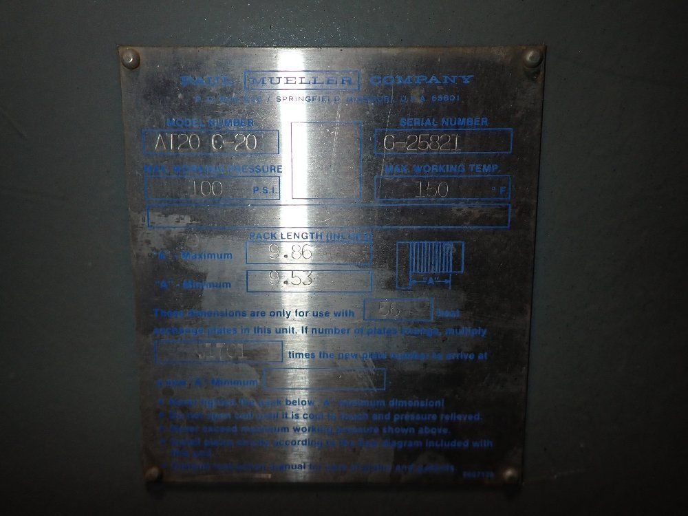 Mueller Plate Heat Exchanger