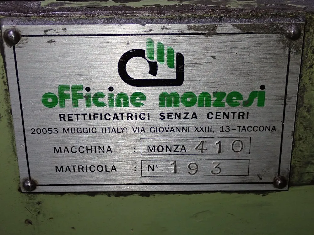 Officine Monzesi Officine Monzesi Monza 410 Centerless Grinder