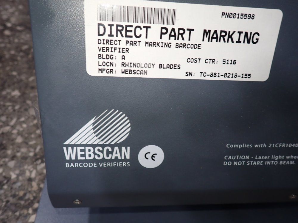 Webscan Barcode Verifier