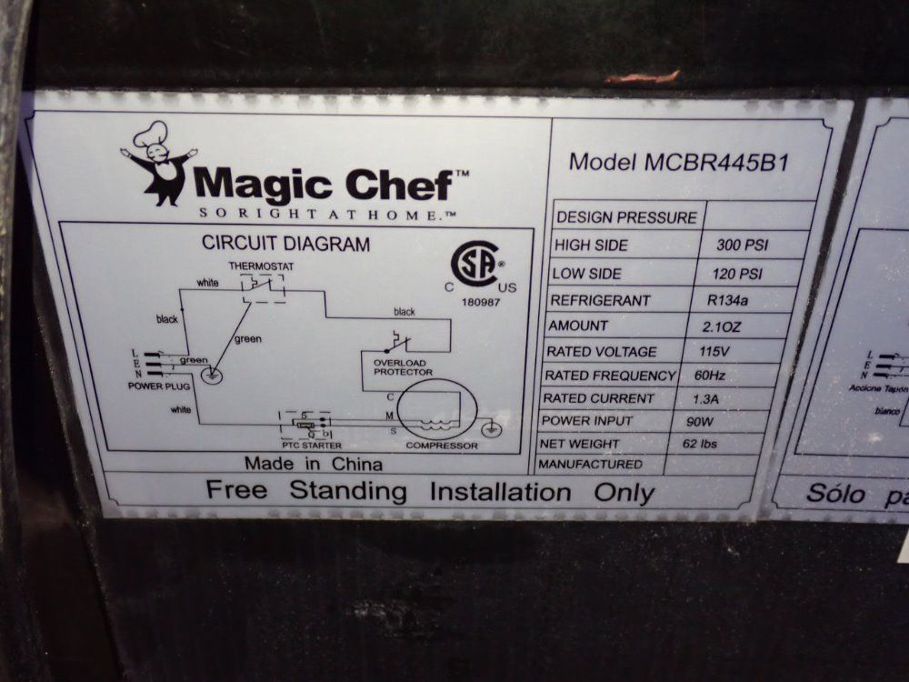 Magic Chef Refrigerator