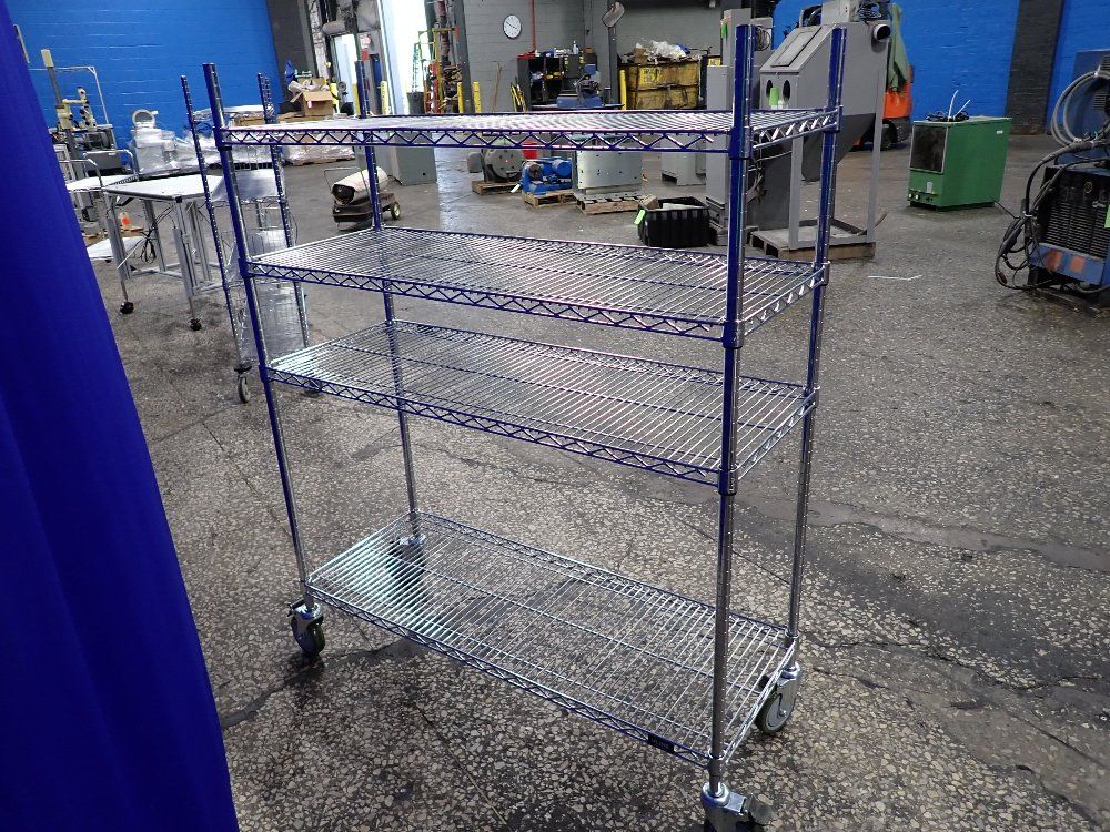 Uline 18"x48" Wire Shelf Cart