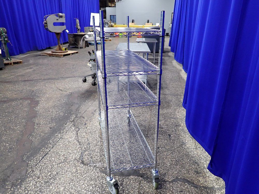 Uline 18"x48" Wire Shelf Cart