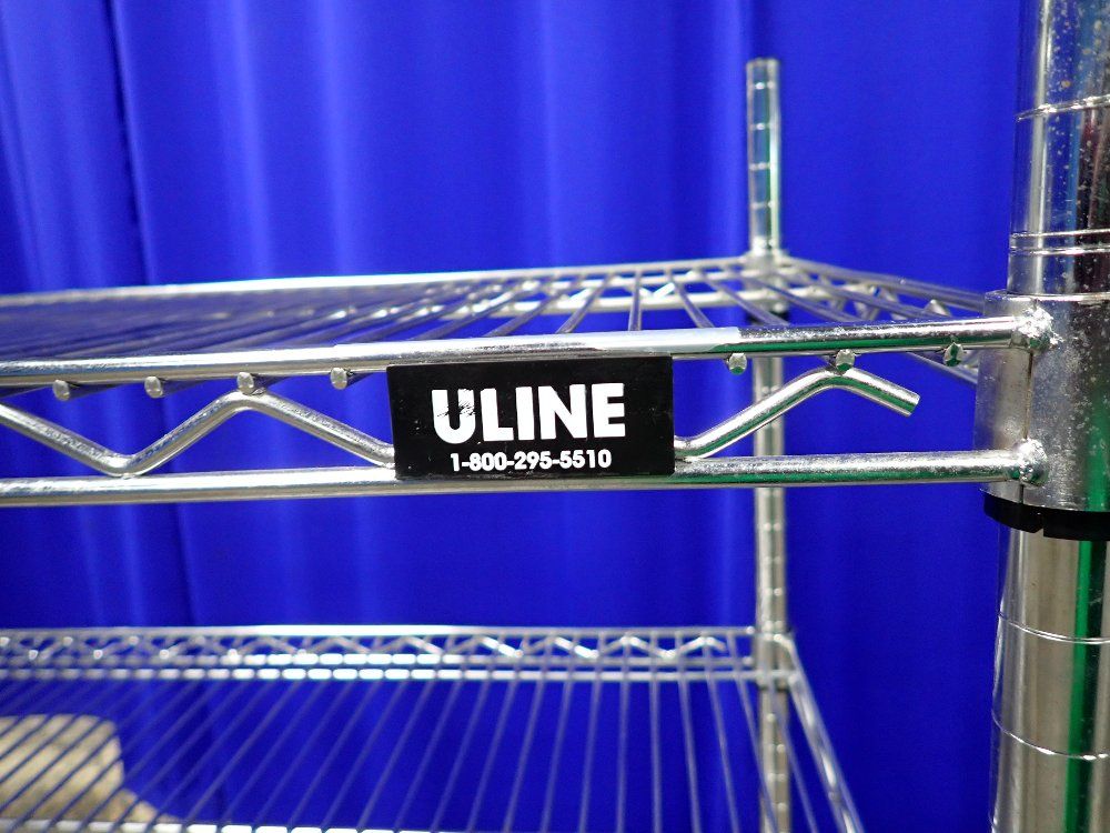 Uline 18"x48" Wire Shelf Cart
