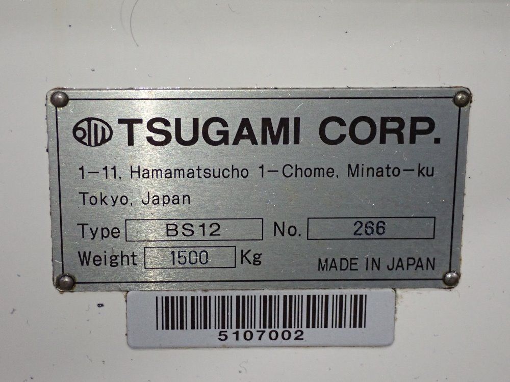 Tsugami Corp Bs12 Cnc Lathe - Bs12