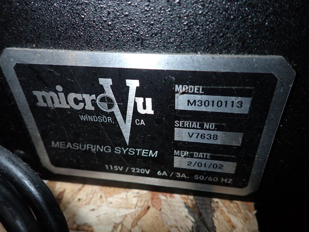 Microvu Video Measuring System