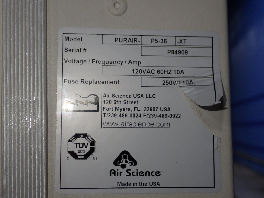 Air Scientific Fume Hood - Pureair P5-36 Xt