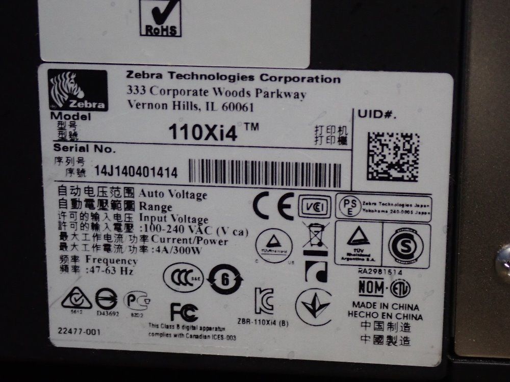 Zebra Printer - 110xi4