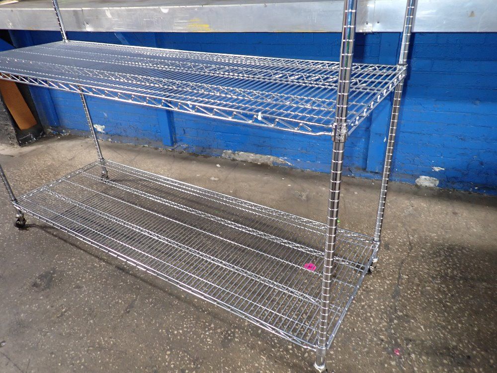 Nexel 72"x 24" X 77" Portable Wire Shelf