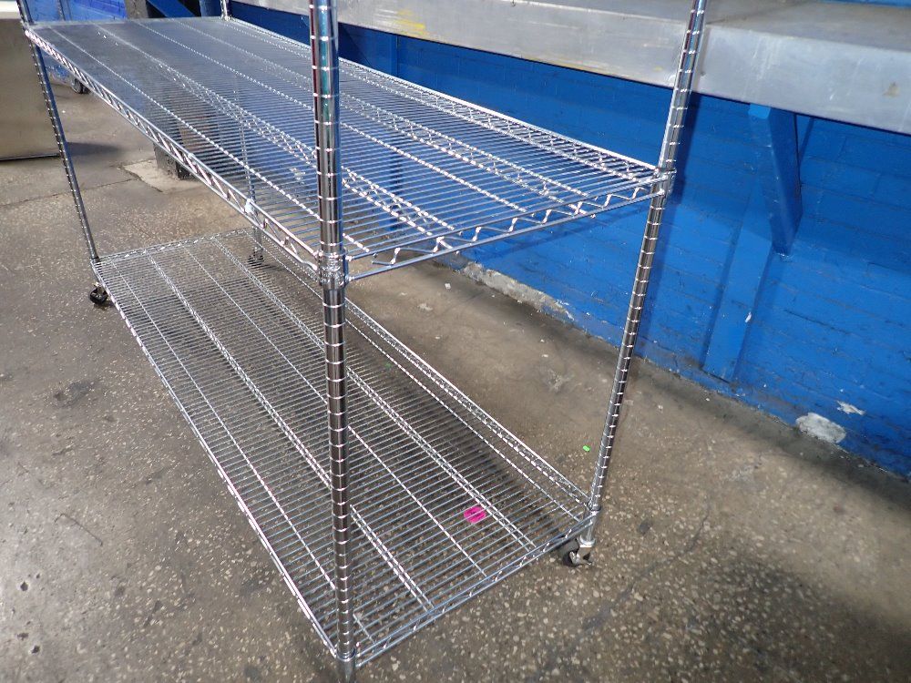 Nexel 72"x 24" X 77" Portable Wire Shelf