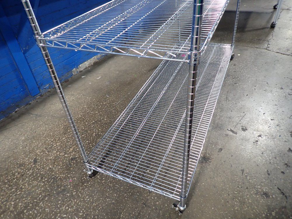 Nexel 72"x 24" X 77" Portable Wire Shelf