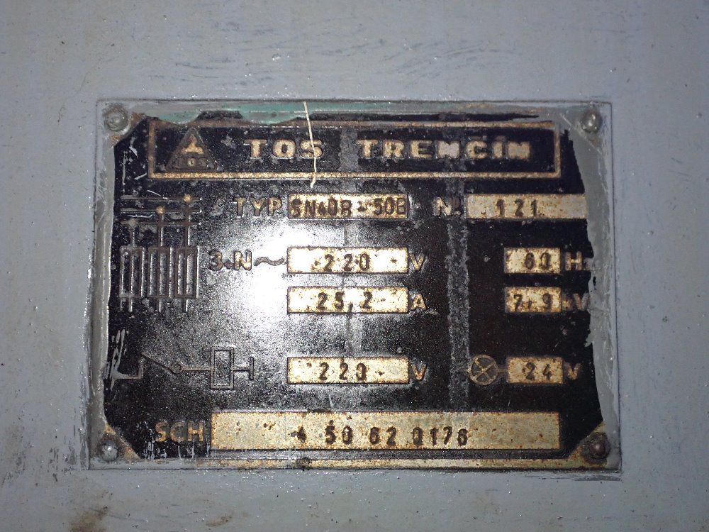 Tos Trencin 16"/19" X 50" Sn40b Gap Bed Lathe - Sn40b