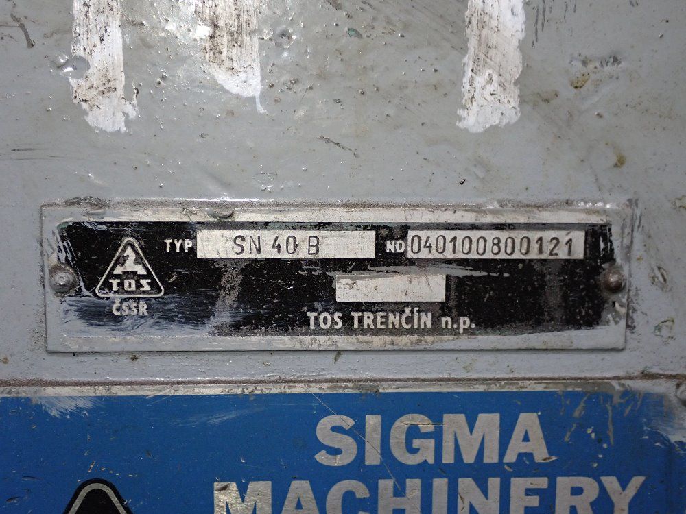 Tos Trencin 16"/19" X 50" Sn40b Gap Bed Lathe - Sn40b