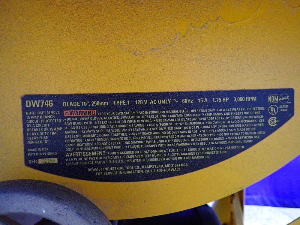 Dewalt Table Saw