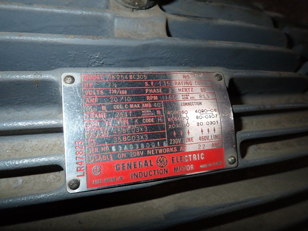 General Electric 7.5 Hp 7.5 Hp Motor - 5k2548c305