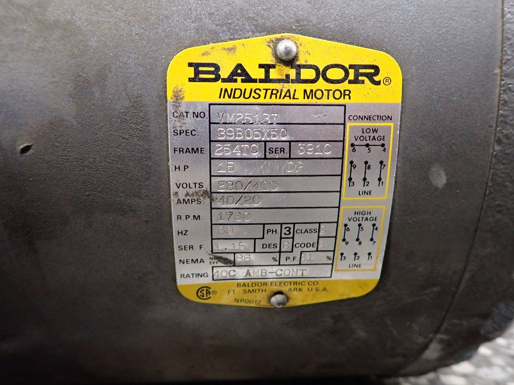 Baldor 15 Hp Motor