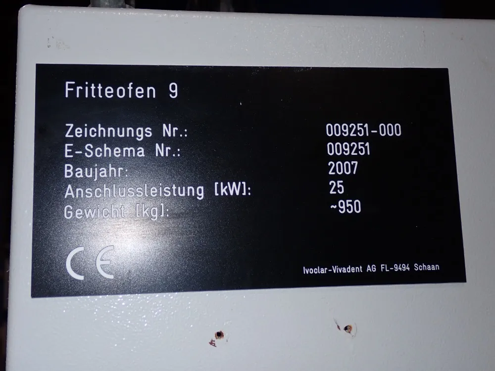 Ivoclar-vivadent 2007 Ivoclar-vivadent 009251 Furnace - 009251