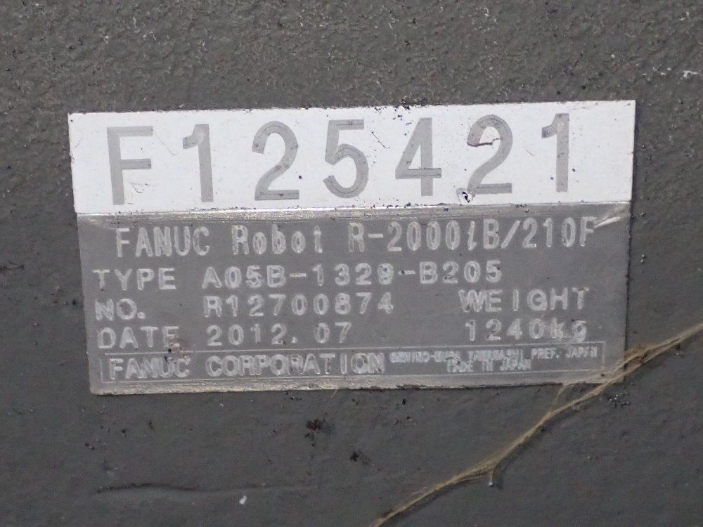 Fanuc 2012 Fanuc R2000ib210f Robot