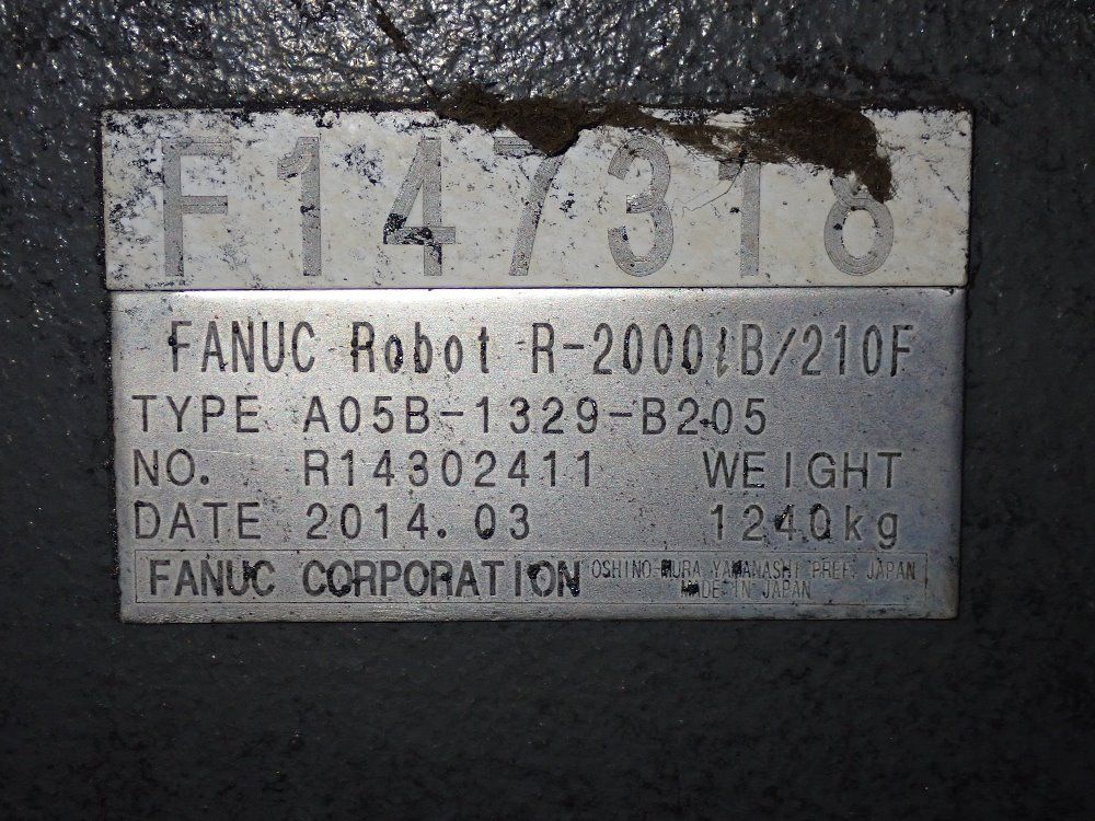 Fanuc 2014 Fanuc R2000ib210f Robot