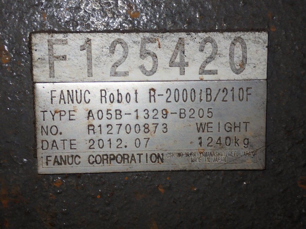 Fanuc 2012 Fanuc R2000ib210f Robot