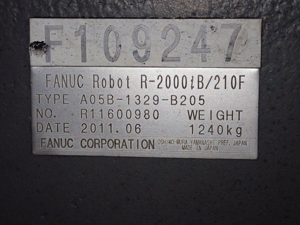 Fanuc 2011fanuc R2000ib210f Robot 