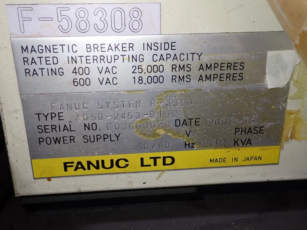 Fanuc 2003 Fanuc R2000ia165f Robot