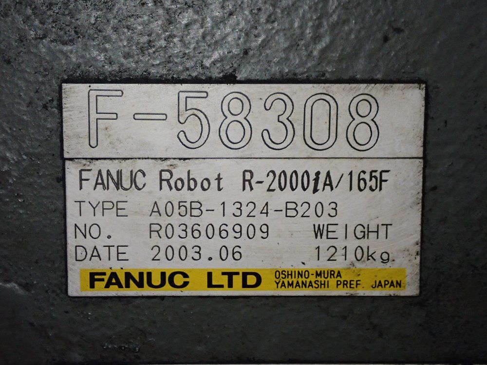 Fanuc 2003 Fanuc R2000ia165f Robot