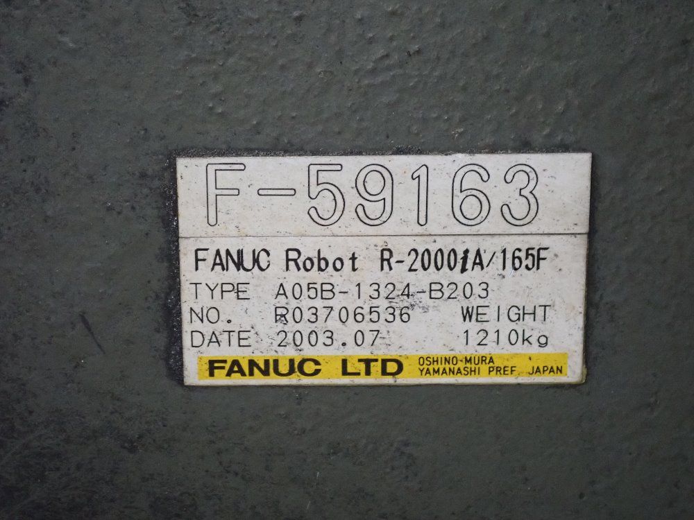Fanuc 2003 Fanuc R2000ia165f Robot