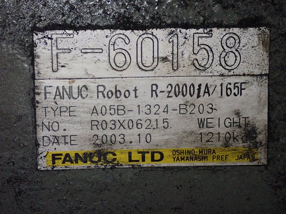 Fanuc 2003 Fanuc R2000ia165f Robot