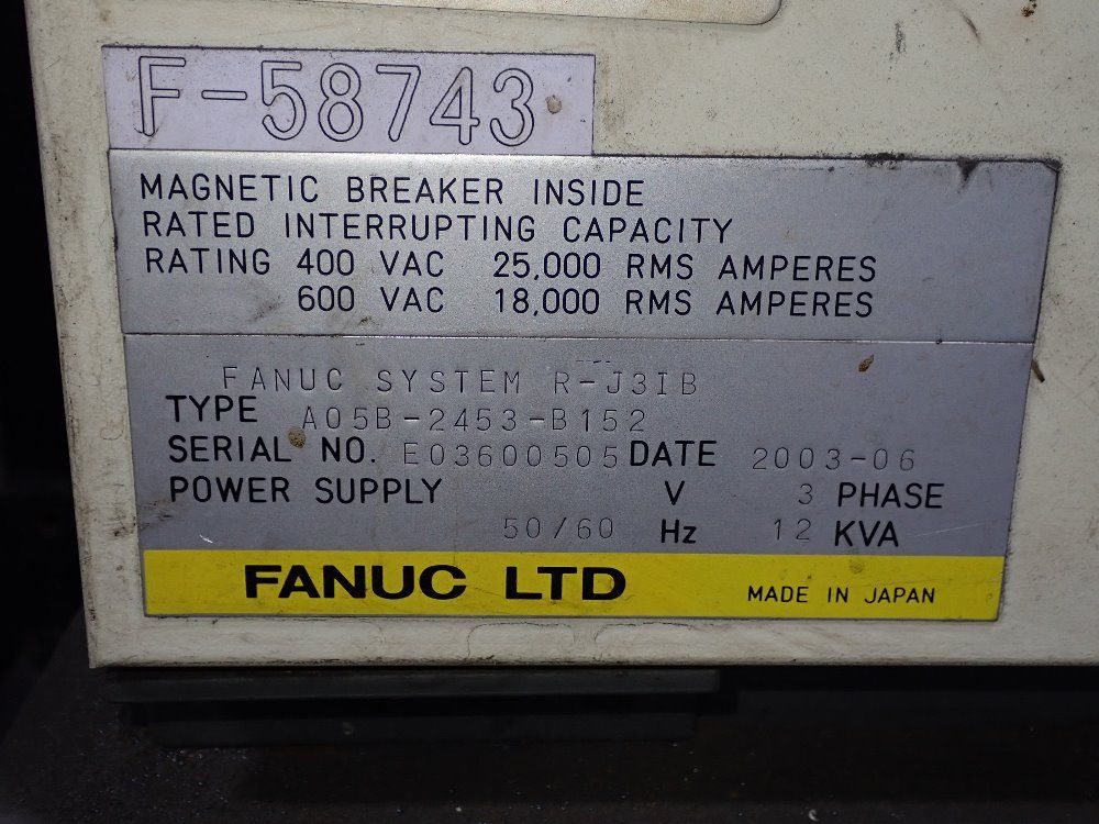 Fanuc 2003 Fanuc R2000ia165f Robot