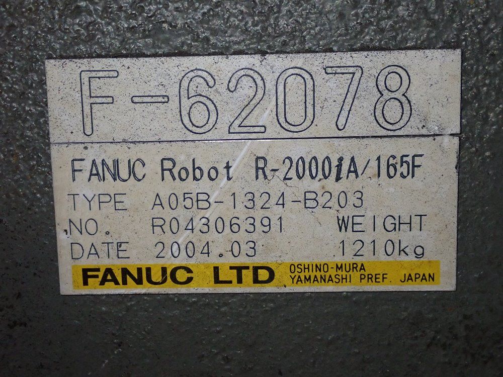 Fanuc 2004 Fanuc R-2000ib/165f Robot - R-2000ib/165f