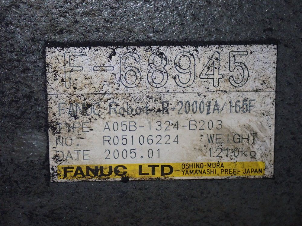Fanuc 2005 Fanuc R-2000ib/165f Robot - R-2000ib/165f