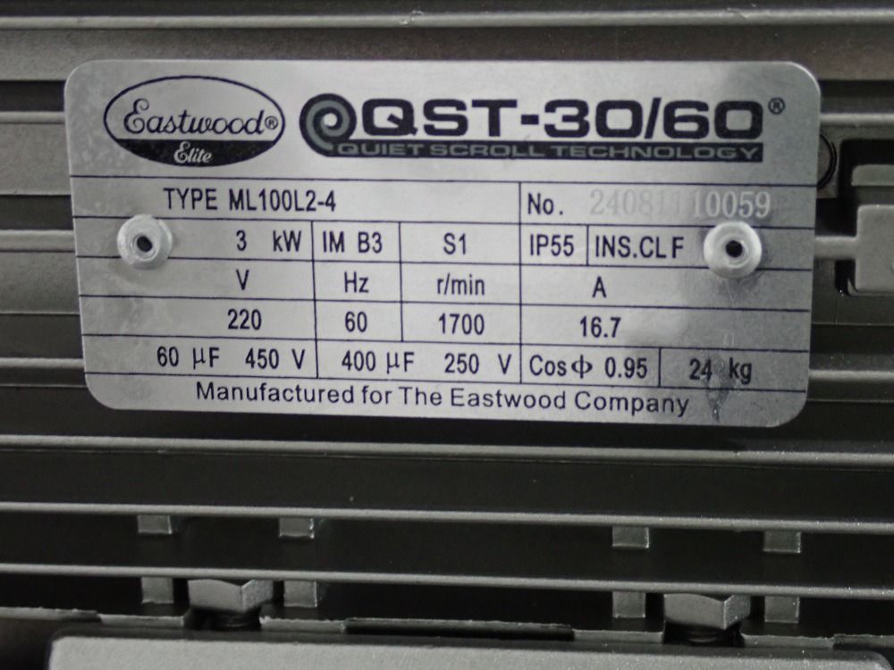 Eastwood Elite Eastwood Elite Qst3060 Air Compressor