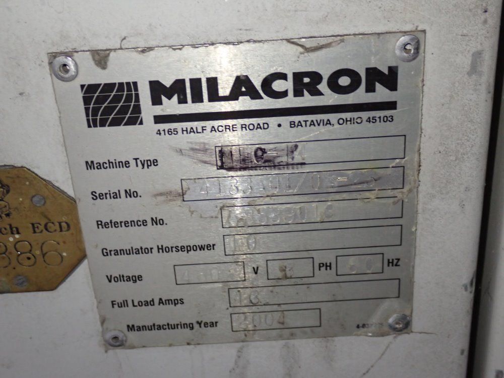 Milacron 10 Hp 2004 Milacron Mfg-14 Granulator - Mfg-14
