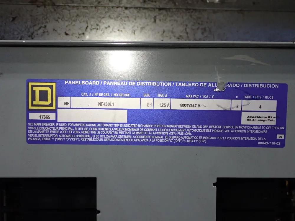 Square D Breaker Panel