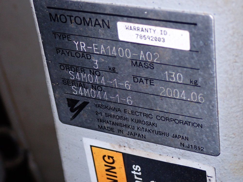 Motoman 2004 Motoman Yrea1400a02 Robot