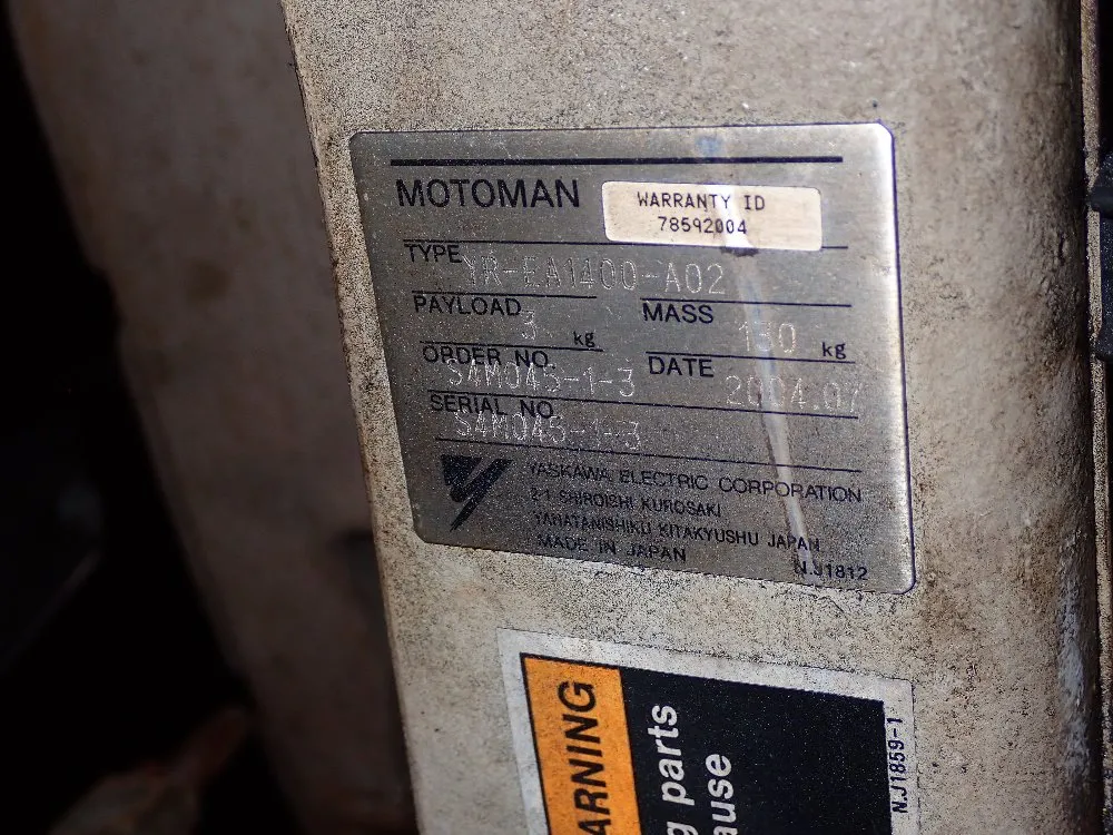 Motoman 2004 Motoman Yrea1400a02 Robot