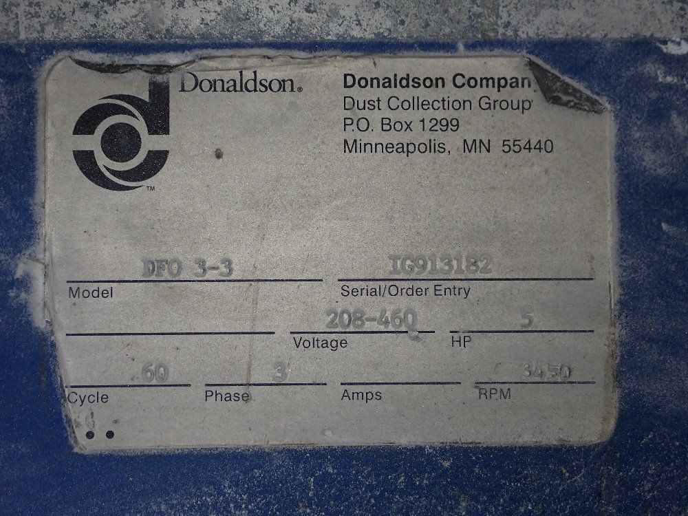 Torit Donaldson Torit Donaldson Df0 33 Dust Collector