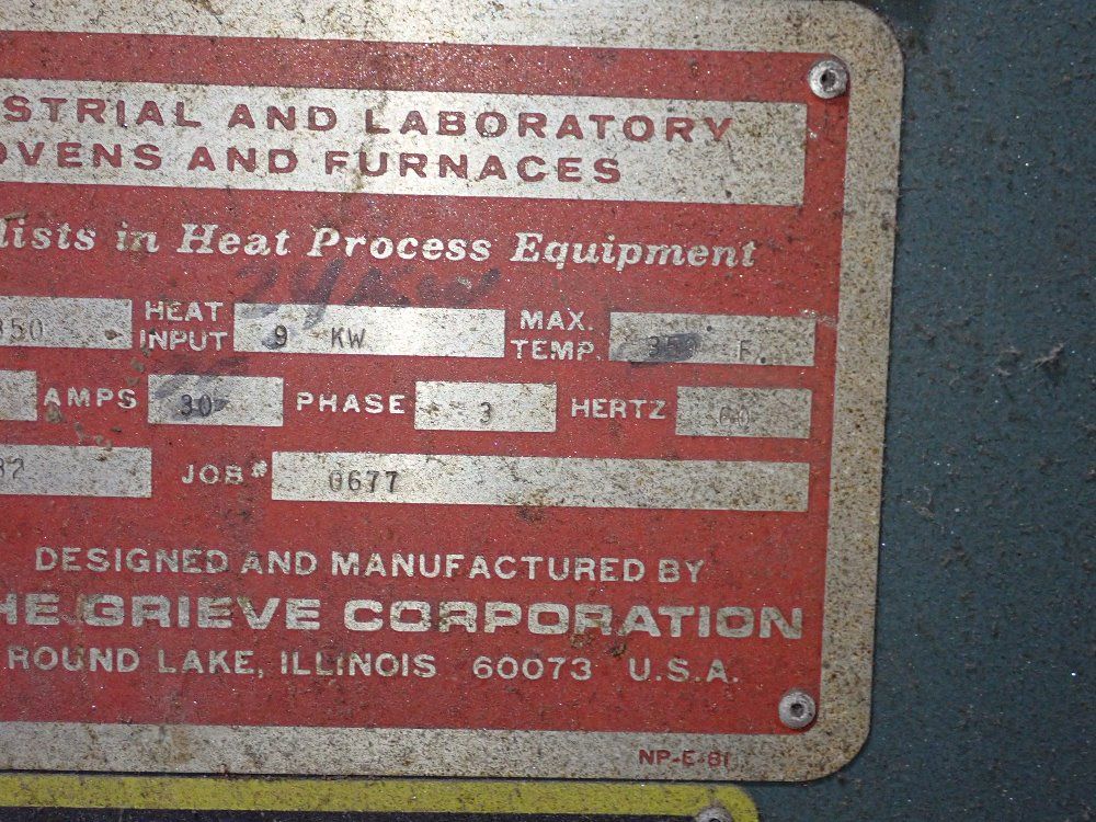 Grieve Grieve Sa350 Oven