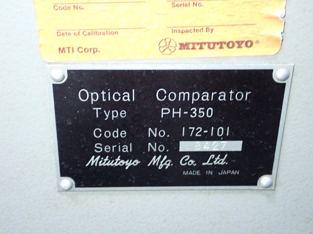 Mitutoyo Mitutoyo Ph350 Optical Comparator